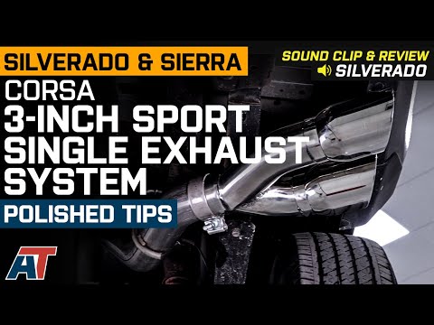 2014-2018 Silverado & Sierra 1500 Corsa 3" Sport Exhaust System; Polished Tips Sound Clip & Review
