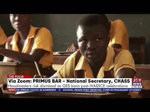 Post-WASSCE celebrations banned: We have no option but to comply with the directive - Primus Baro