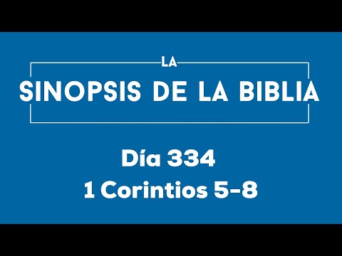 Día 334 (1 Corintios 5-8)