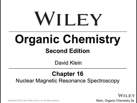 CHM 204 Ch 16: Nuclear Magnetic Resonance Spectroscopy