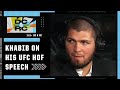 Khabib Nurmagomedov explains why he didn’t mention Conor McGregor fight in UFC HOF speech | DC & RC