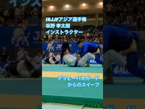 【超強力スイープ】足の自由を奪う！デラヒーバXガード #triforcebjj #トライフォース東中野 #ブラジリアン柔術 #柔術 #キックボクシング #格闘技