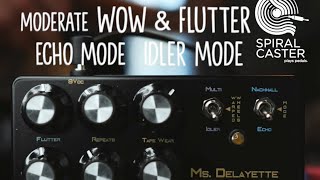 Video thumbnail for 3 Sounds From the TEFI Vintage Lab: Ms. Delayette Analog Voiced Tape Echo by SpiralCasterPlaysPedals