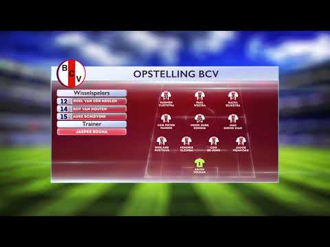 Opstelling BCV tegen FC Grootegast in de uitwedstrijd