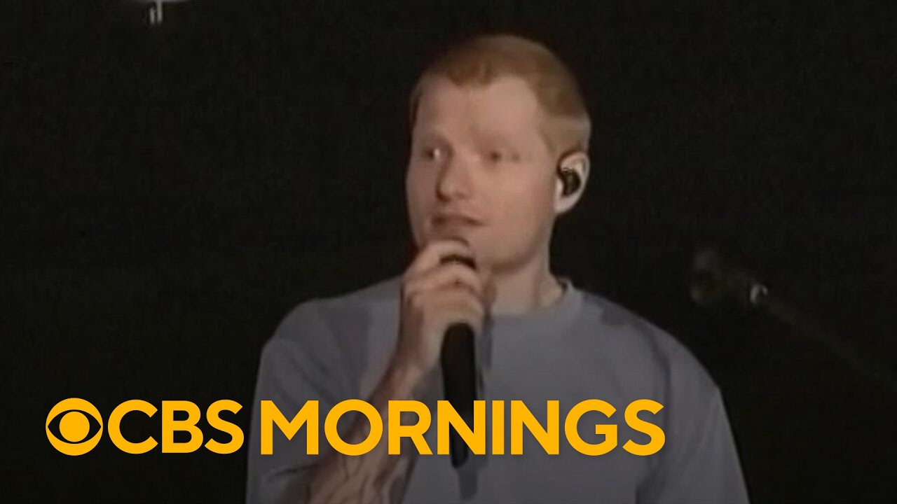 Ed Sheeran says he "never wanted to be an activist musician" at first concert since Macklemore drop