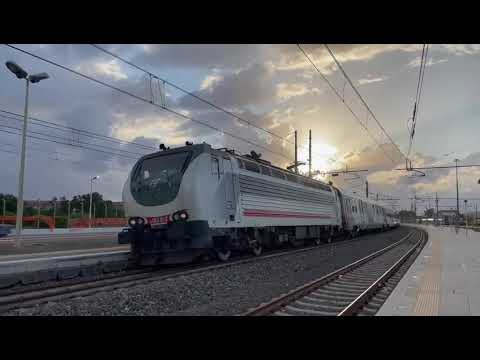 EXP 14053 Lourdes-Reggio Calabria Centrale in arrivo e partenza a Lamezia Terme Centrale!