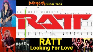 Looking For Love - RATT - Guitar + Bass TABS Lesson
