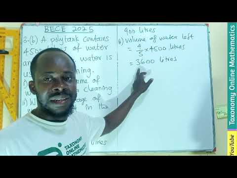 BECE 2025 - Paper 2 | Question 3(b) | Finding a Fraction of a Quantity