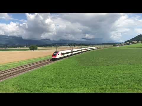 RABDe 500 ICN CFF à Essert-Pittet le 16/07 (Suisse)