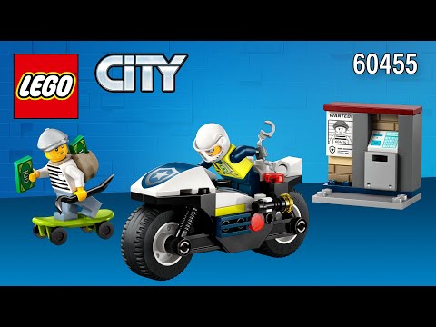 LEGO CITY Police Motorcycle Chase 65 pcs 60455 - Image 2