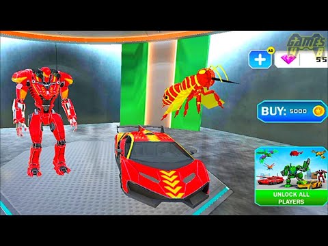 Multi robot Transformation Game - Car Robot Bee Transform Games - Android Gameplay