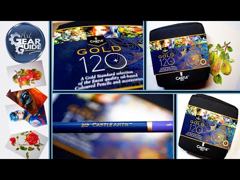 The Brand New Castle Arts Gold Colored Pencil Review | Castle Arts Cold Coloured Pencils