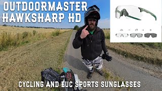 Outdoormaster Hawksharp HD Sport Sunglasses - PERFECT FOR CYCLING AND EUC