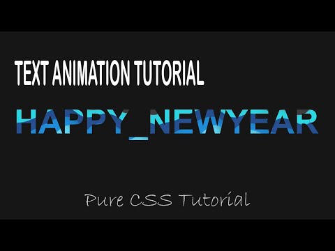 Text Animation Using Html Css Pure Css Tutorial Web Tutorials