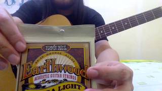 Video thumbnail for ernie ball earthwood extra light strings 0.10 for acoustic test by EME FINGERS
