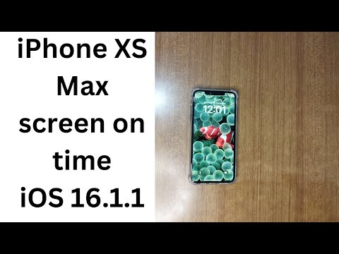 iPhone XS Max battery time on ios 16.1.1 - Battery drain time screen on time iphone xs max