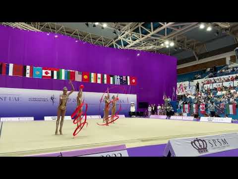 Russian National Group 3 Ribbons and 2 Balls AA 1st UAE Gymnastika Cup 2022
