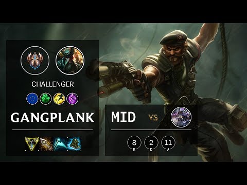 Gangplank Mid vs Kassadin - EUW Challenger Patch 10.10