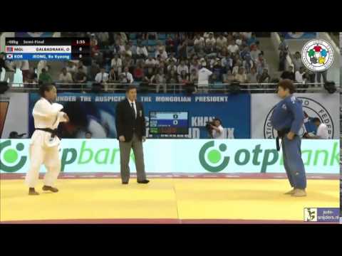 Judo 2014 Grand Prix Ulaanbaatar: Galbadrakh (MGL) - Jeong (KOR) [-48kg] semi-final