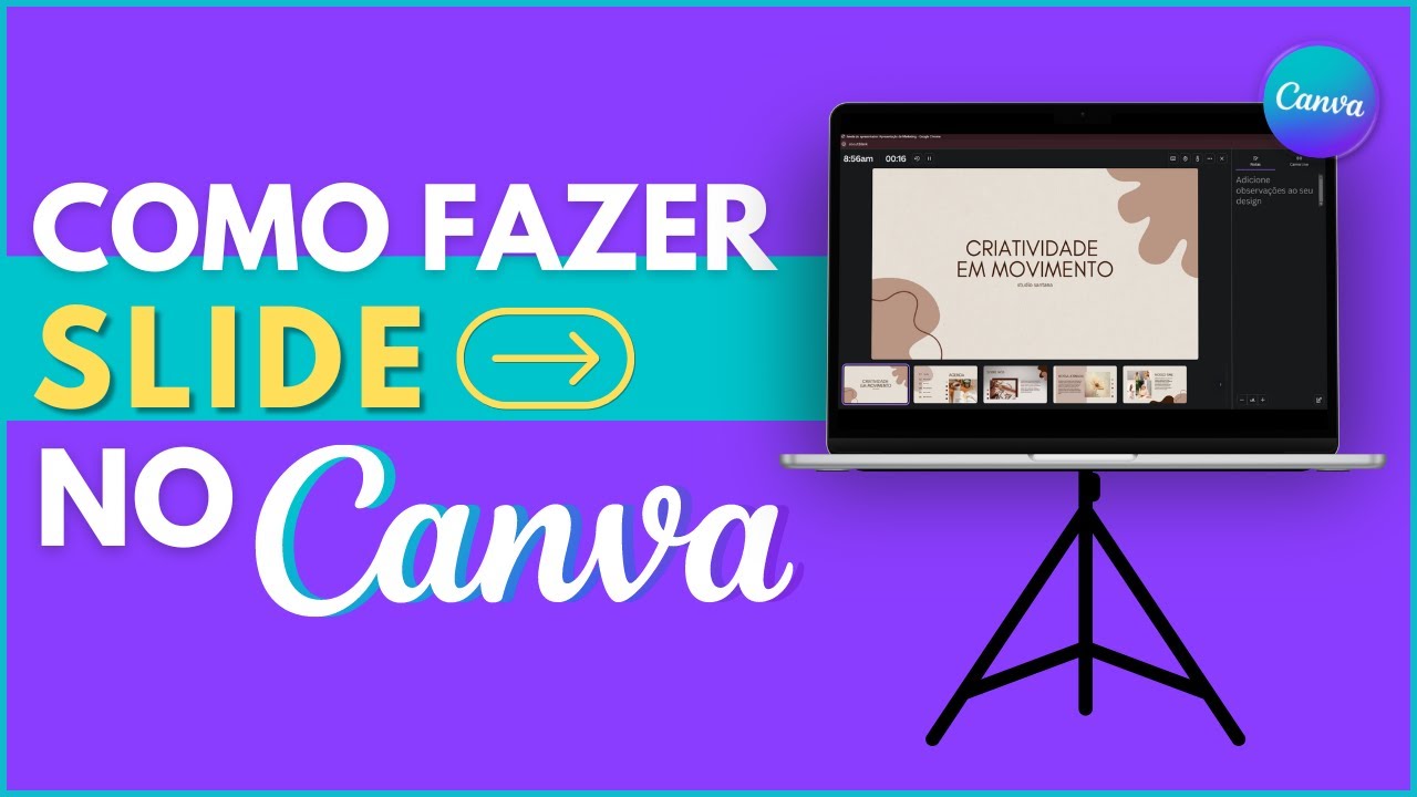 How to make a slide on Canva for free and how to present the slide.