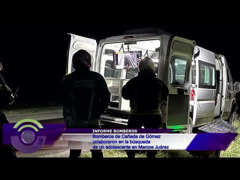 BOMBEROS COLABORARON EN BUSQUEDA UNA PERSONA EN MARCOS JUAREZ   INFORME