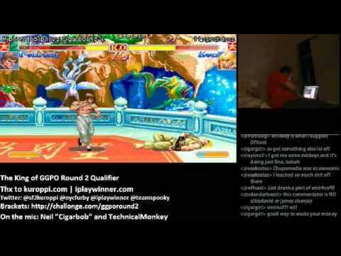 "KING OF GGPO" Tournament - "ROUND 2" - Hyphenated (Fei Long) vs CIgarBoB (Ken)