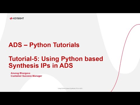 ADS – Python Tutorials – RF/Microwave Circuit & System Blog