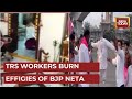Case Against 50 TRS Workers For Vandalising BJP MP S Home In Hyderabad