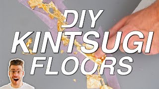 I GOLD-LEAFED MY BEDROOM FLOORS!!! DIY KINTSUGI