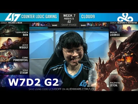 CLG vs C9 | Week 7 Day 2 S9 LCS Summer 2019 | CLG vs Cloud 9 W7D2