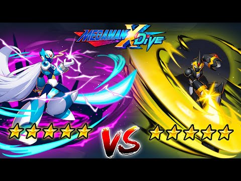 ViA 5* Vs Shadow Armor X 5* - Mega Man X DiVE (Mobile Controls PvP) | X Vs Zero