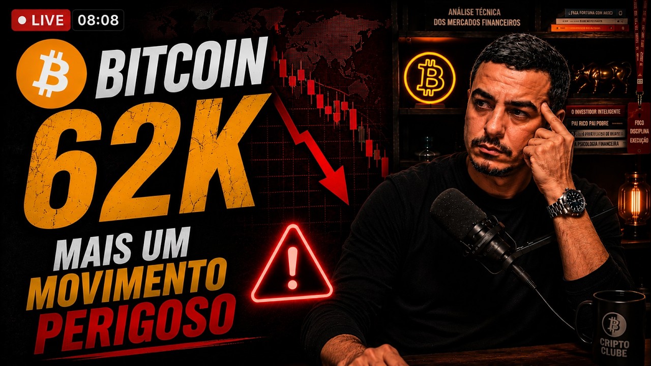 Bitcoin 62k - Mais UM DIA Caindo? - Analisando Ações Mercados e ETFs - Day Trade Cripto