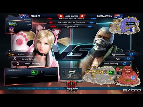 Stuckles (Lucky Chloe) vs Romppastompa (Bryan) - #T7OnlineChallenge: Australia - Losers Quarters