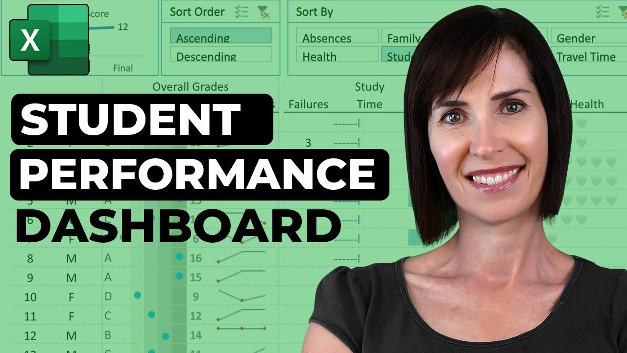 Build an Interactive Student Performance Dashboard in Excel (FREE Template)