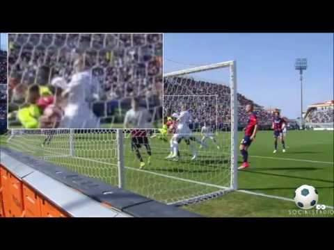 Il gol di Paletta del Milan in Crotone-Milan 1-1