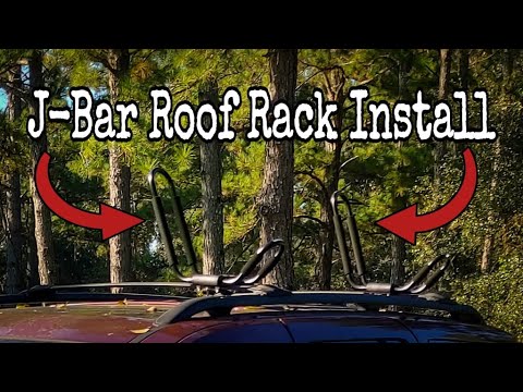 J-Bar Roof Rack Install #jeepupgrades #kayaking #kayakingadventures