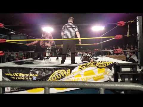 UCW 10 th Anniversary The Monster Abyss puts Titus thru a table