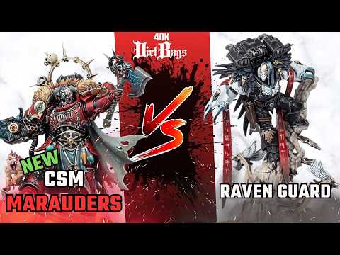 NEW Huron Marauders csm vs Raven Guard | Chapter Approved Competitive | Warhammer 40k Battle Report