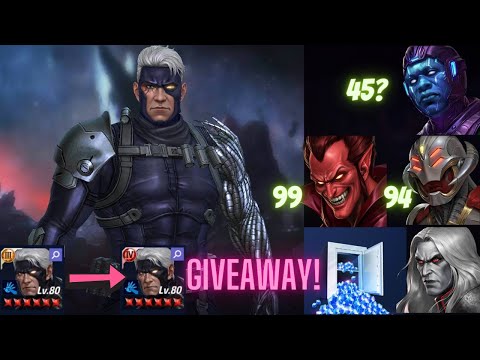 LVL 80 VS T4 CABLE - MEPHISTO 99 / ULTRON 94 / KANG 45?/ GBR - Coupon Giveaway - Marvel Future Fight