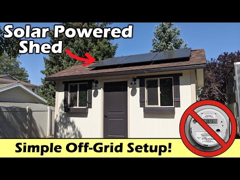 We Built A Solar Powered Workshop! No Grid Connection Needed!    -   Powered by LiTime!