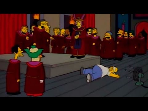 The Simpsons - Proof of initiation to Homer in The Stonecutters