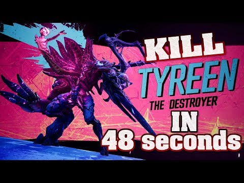 BORDERLANDS 3 - TYREEN THE DESTROYER SOLO SPEED RUN (WORLD RECORD 48 SECONDS) - FINAL BOSS MAYHEM 3