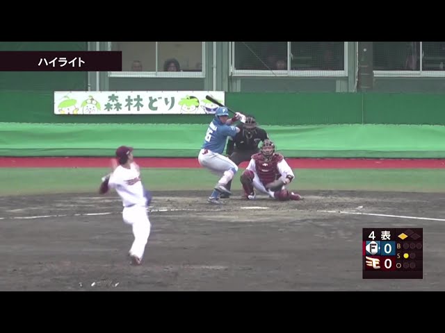 【ファーム】4月13日 東北楽天ゴールデンイーグルス 対 北海道日本ハムファイターズ ハイライト