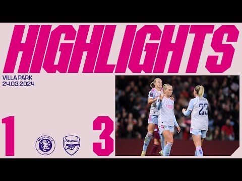 COMEBACK WIN! | Aston Villa vs Arsenal (1-3) | Pelova, Wubben-Moy & Blackstenius cap fightback | WSL