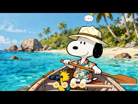 Snoopy’s Summer Ocean Trip 🌊🏝️ Gentle Lofi Beats for Unwind, Focus & Peaceful Vibes