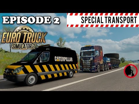 Special Transport- Euro Truck Simulator 2 - 1.31- Huge Tires -Episode 2- Quiet Trucking