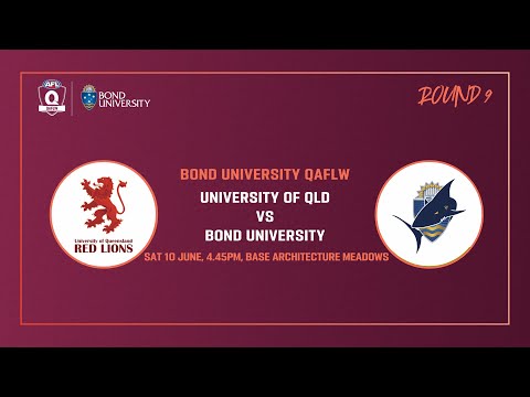 QAFLW ROUND 9 2023 -  University of Queensland v Bond University