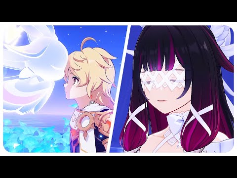 The Truth: Columbina in Luonnotar Form Kissed Aether | Genshin Impact