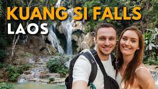 Kuang Si Falls - DON'T MISS this STUNNING Waterfall near Luang Prabang! | Laos Itinerary Part 3