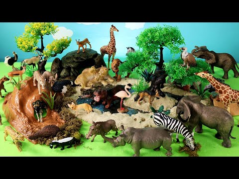 Fun Safari Diorama and African Animal Figurines